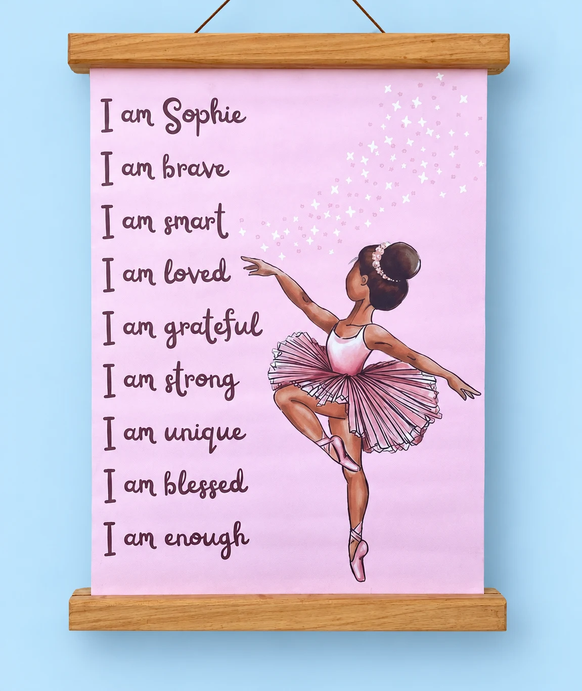 Ballerina Affirmation Canvas Print