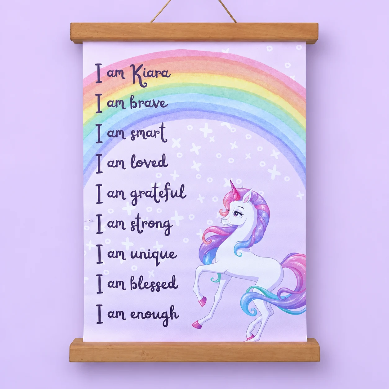 Unicorn Affirmation Canvas Print