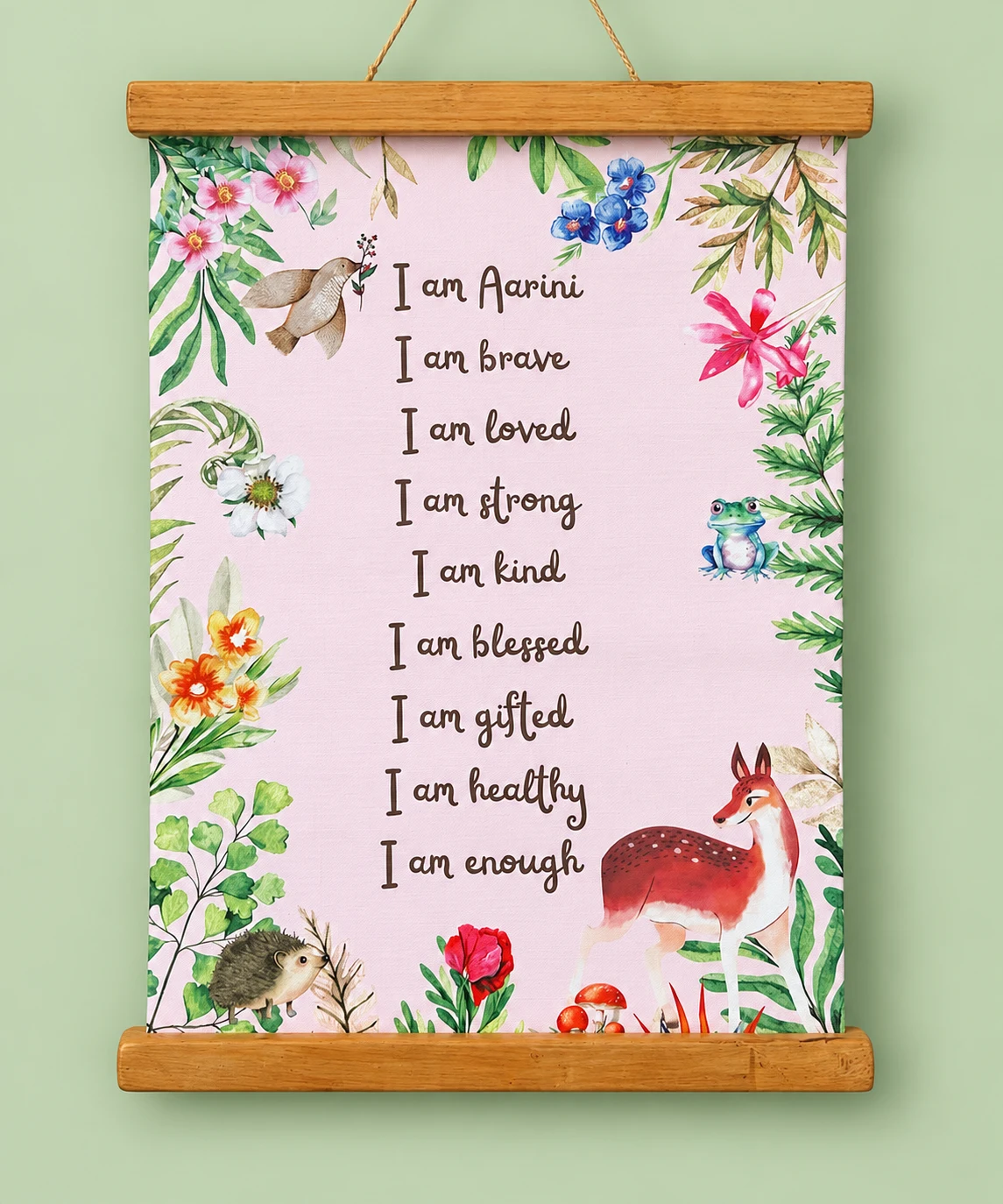 Woodland Affirmation Canvas Print