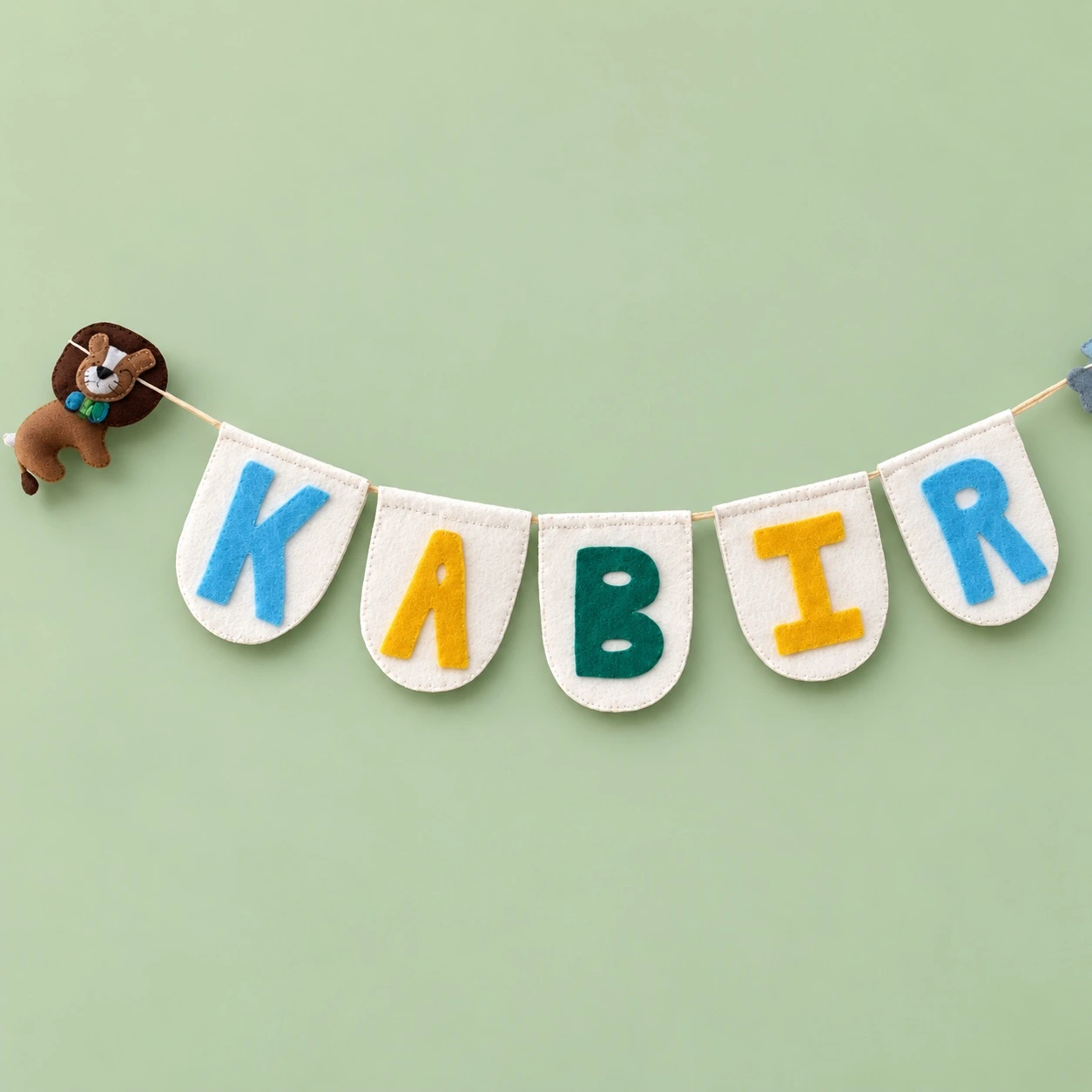 Safari Pennant Name Hanging