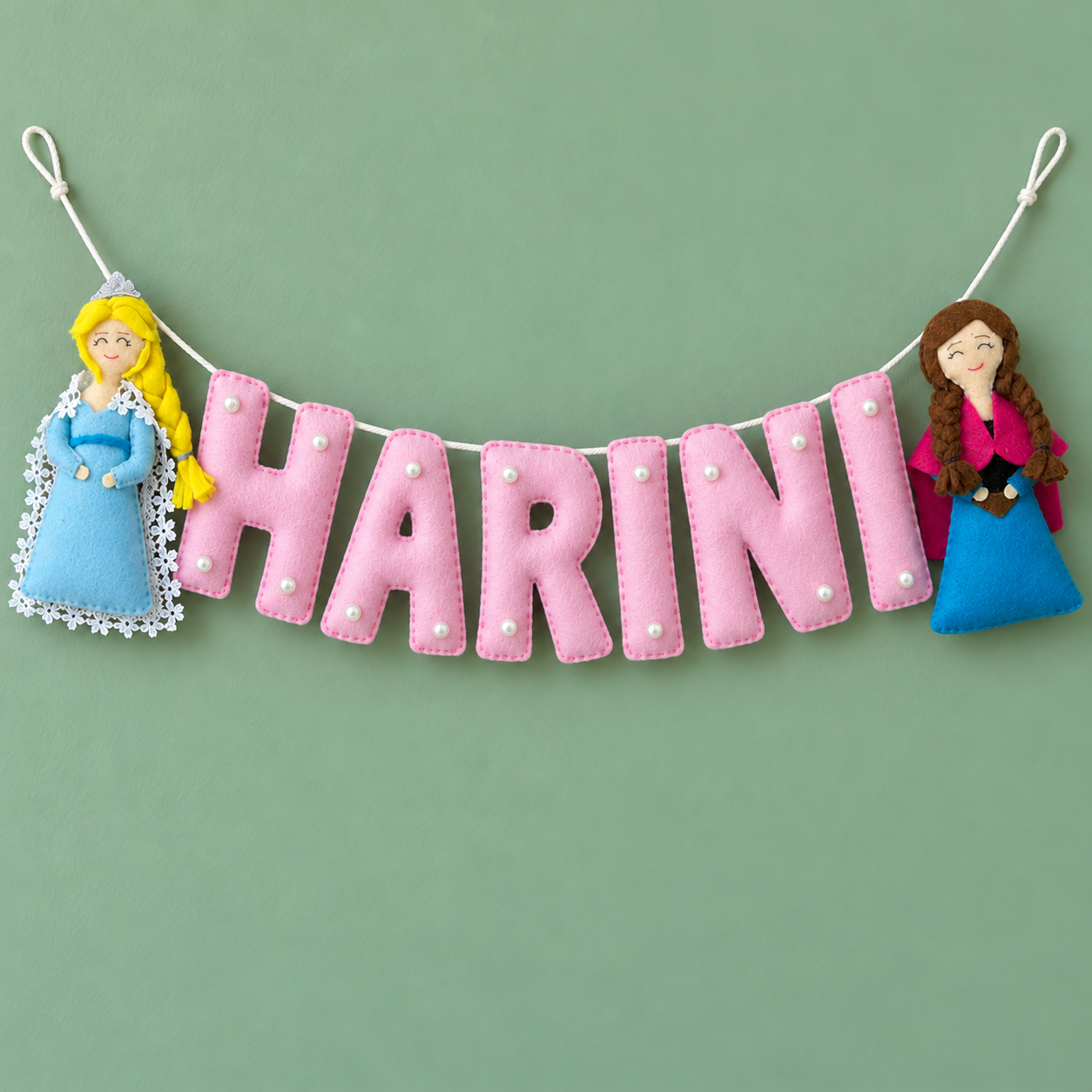 Frozen Elsa & Anna Name Hanging