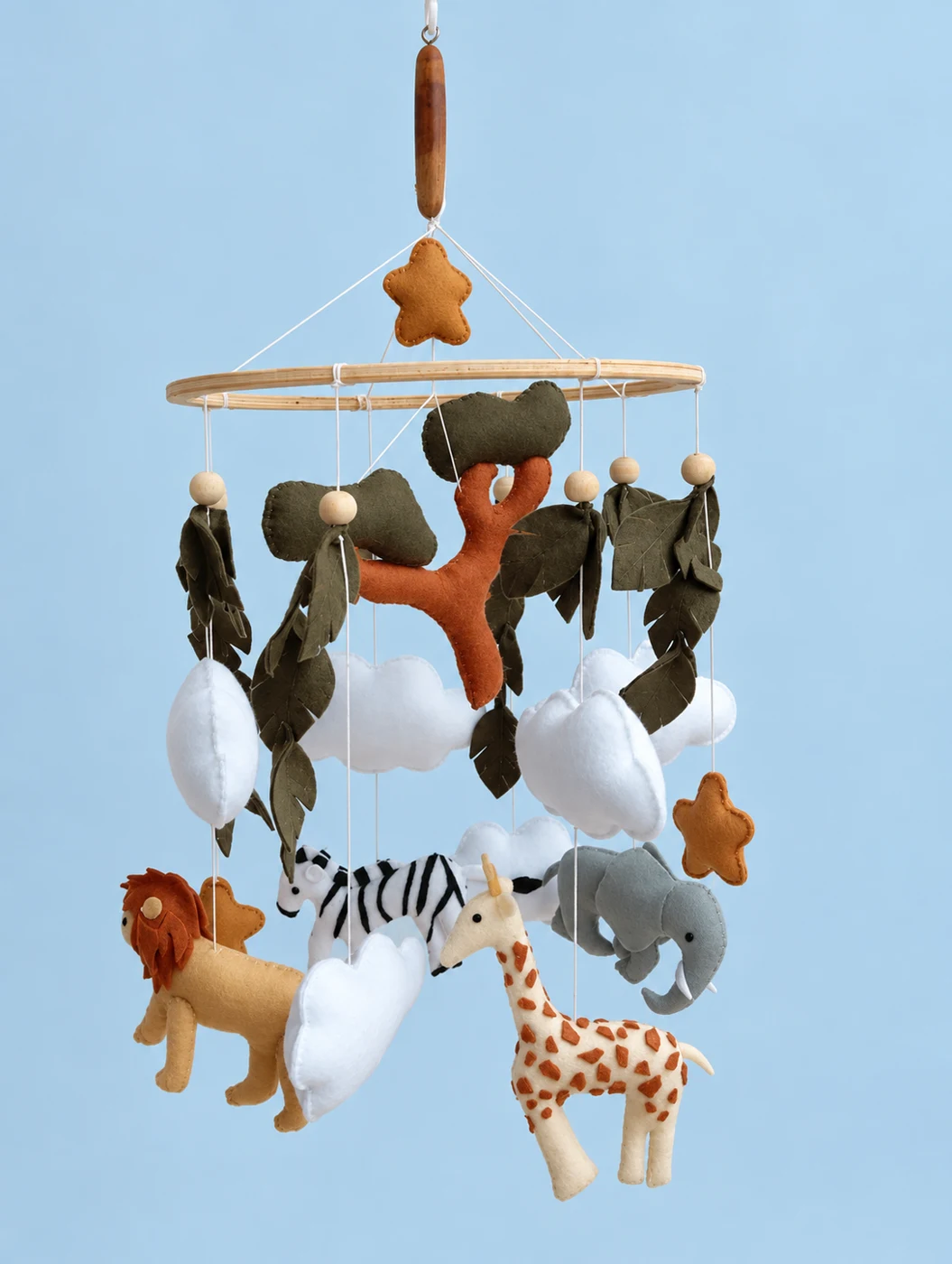 Safari Tree & Clouds Baby Mobile