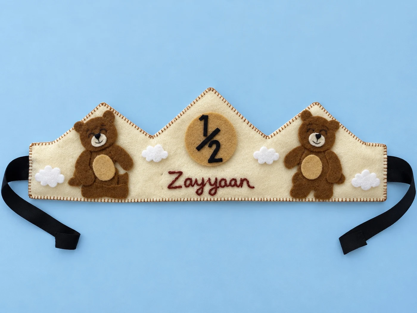 Zayyaan Bear Birthday Crown