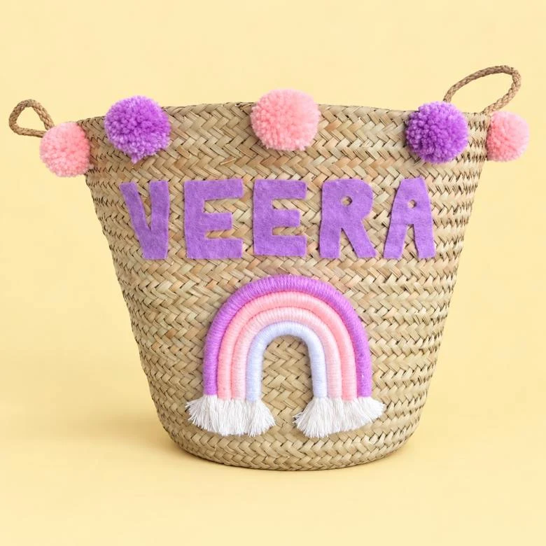 Lilac & Pink Rainbow Basket