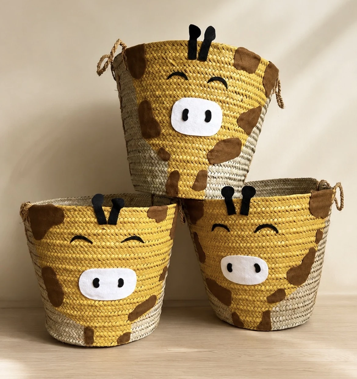 Painted Animal Basket