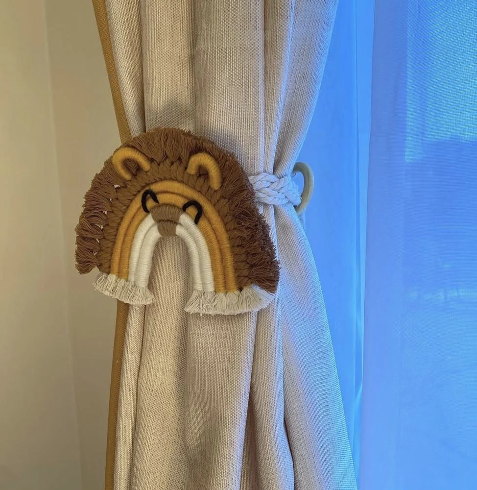 Macramé Animal Curtain Ties
