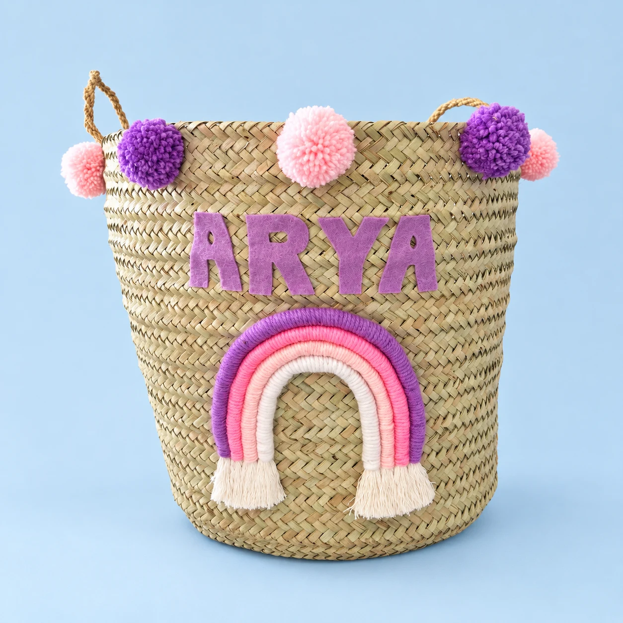 Purple & Pink Rainbow Basket